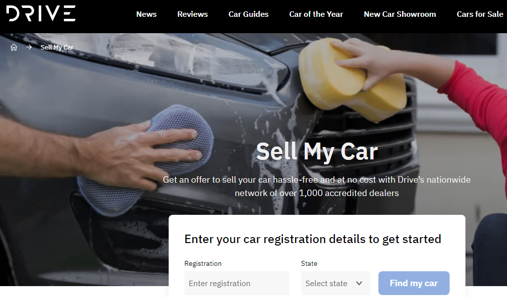 selling a car on drive 
