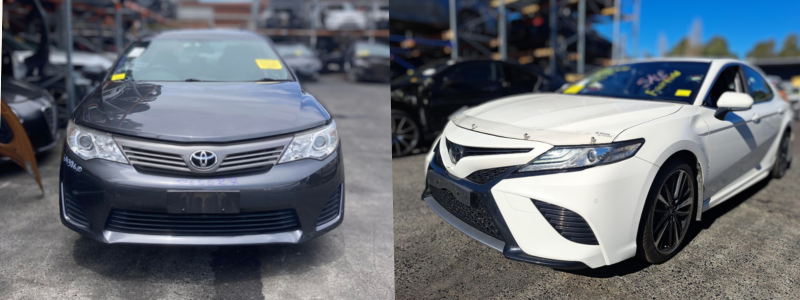 camry cars to be wrecked 